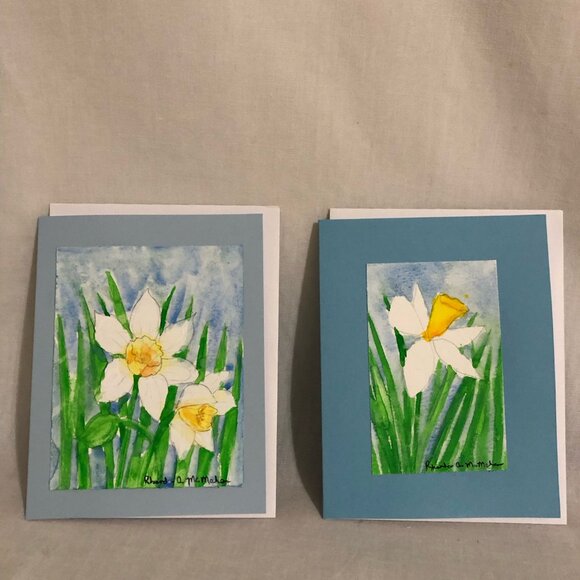 Watercolor Daffodils Cards and Envelopes - Picture 4 of 4